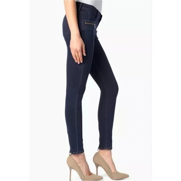 HUDSON CHIMERA  Super Skinny Jeans front/back zippers SZ 26 BLACK WILD Mid Rise - Picture 5 of 9